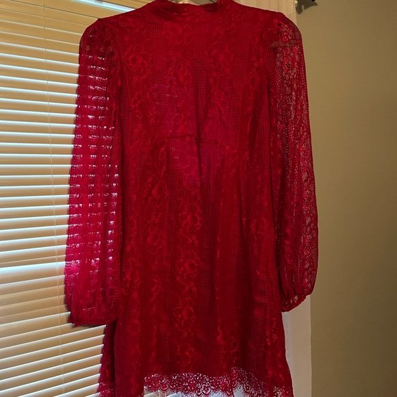 NWT size 2 Anthropologie Maeve Open-Back Lace Mini Dress - Picture 1 of 5